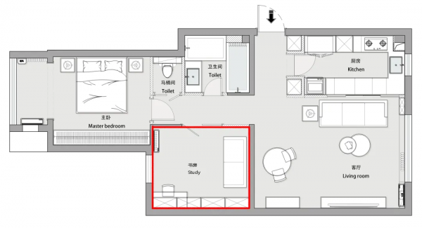 73㎡另類法式豪宅:廚房可以看電視,馬桶上面能洗手? 73㎡另類法式豪宅:廚房可以看電視,馬桶上面能洗手?