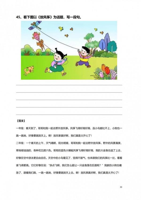 一二年級看圖寫話100例，為孩子作文打好基礎，收藏吧