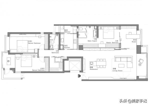 一進他家，彷彿世界都安靜了下來，全屋沒有一絲俗氣，太有品味了