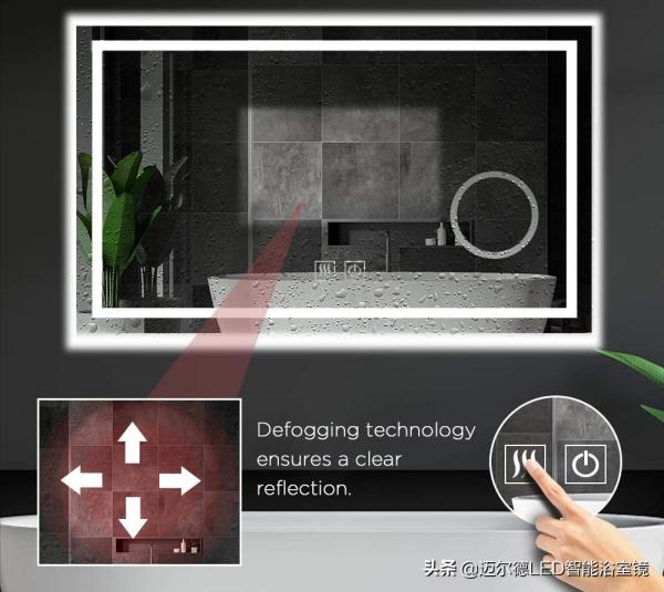 鏡子可以調光除霧時間天氣等功能？沒錯，LED智慧浴室鏡通通都有