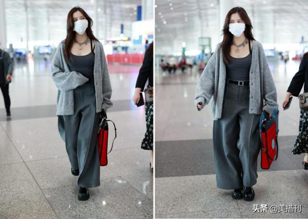 CC宋妍霏衣品翻車!針織衫西褲太肥了,169身高看起來卻又胖又矮 CC宋妍霏衣品翻車!針織衫西褲太肥了,169身高看起來卻又胖又矮