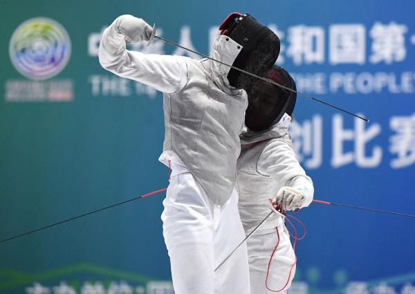 擊劍——女子花劍團體賽:福建隊奪冠 擊劍——女子花劍團體賽:福建隊奪冠