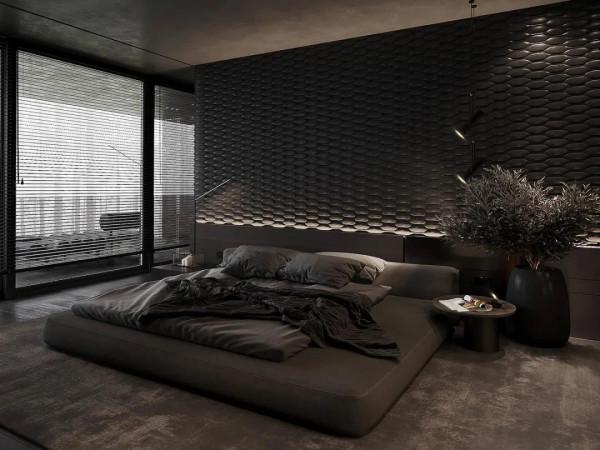 暗色系臥室,低調極簡的生活美學 暗色系臥室,低調極簡的生活美學