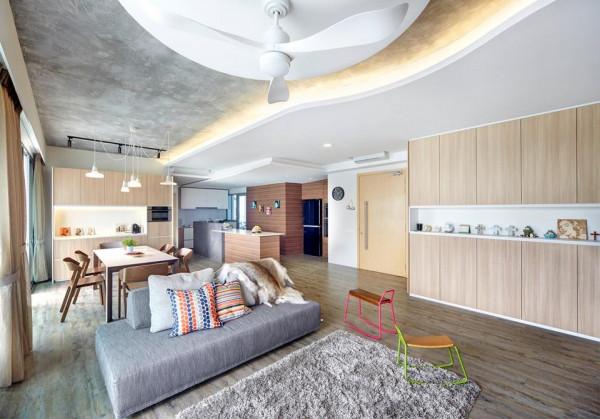 112㎡無玄關進門就是大橫廳，大大方方清爽舒適，多住10年也不膩