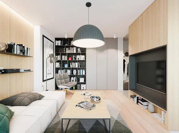 45㎡小戶型簡約清新，太美了