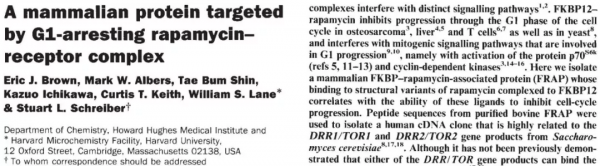 TOR：開啟研究細胞生長代謝的大門｜“諾獎值得”系列