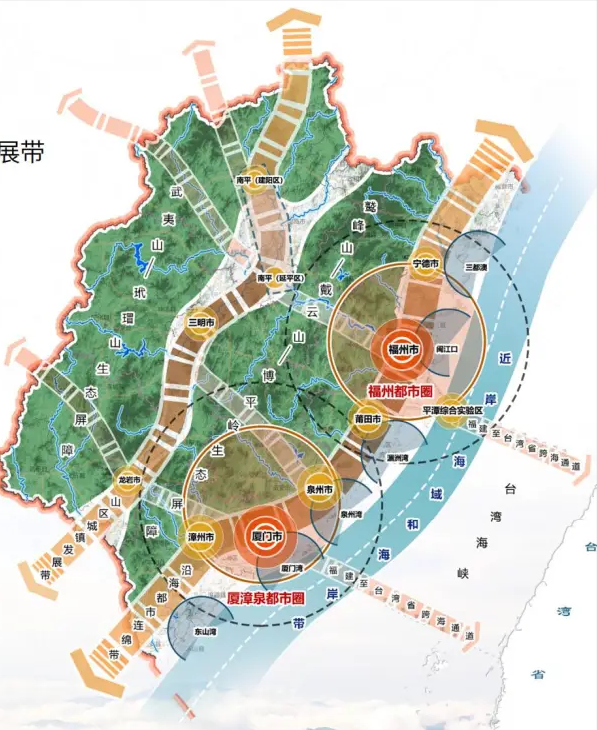 福建2035:人口0.47億,2條帶,2大都市圈,3大樞紐,6城房價下跌 福建2035:人口0.47億,2條帶,2大都市圈,3大樞紐,6城房價下跌