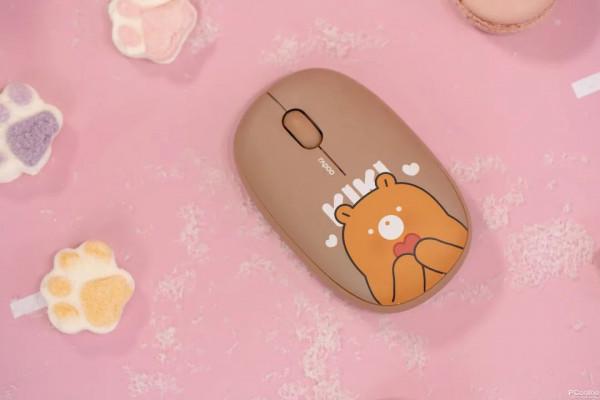 桌面上的精巧萌物—雷柏M650滑鼠多彩圖賞