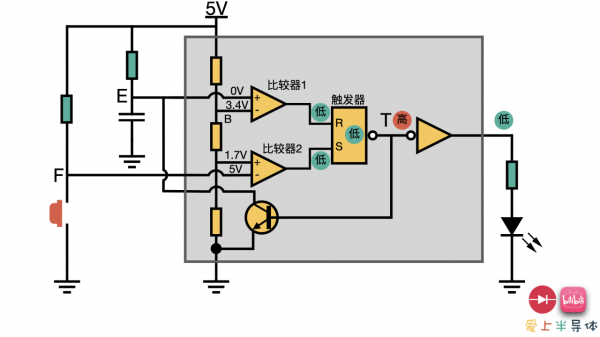 不用微控制器,用555實現定時器的功能 不用微控制器,用555實現定時器的功能