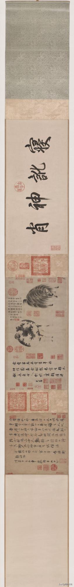 古畫 | 趙孟頫《二羊圖》薦賞