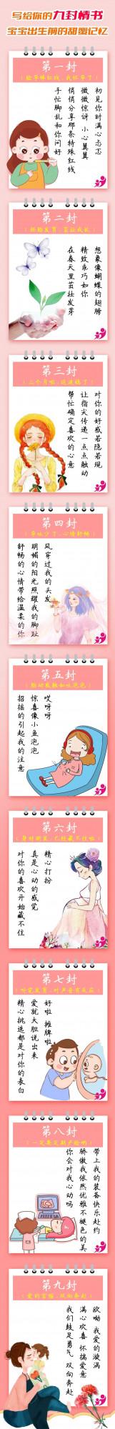 寫給你的九封情書——寶寶出生前的甜蜜記憶