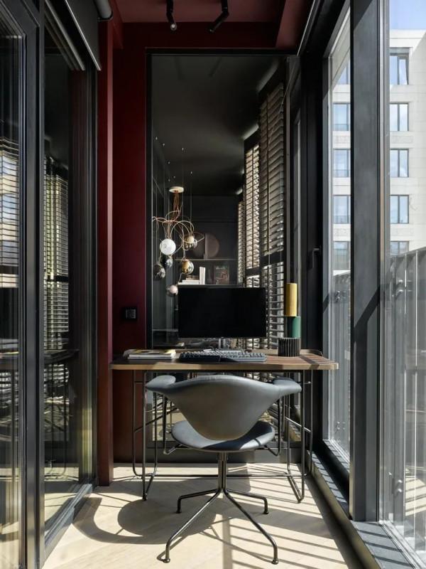 一居室小戶型，經典黑色系