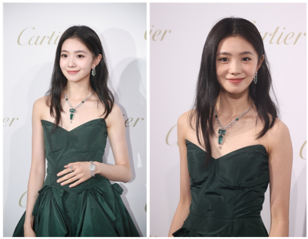 “謀女郎”劉浩存長相太清純，身穿老氣綠裙笑容甜美，看著太嫩了