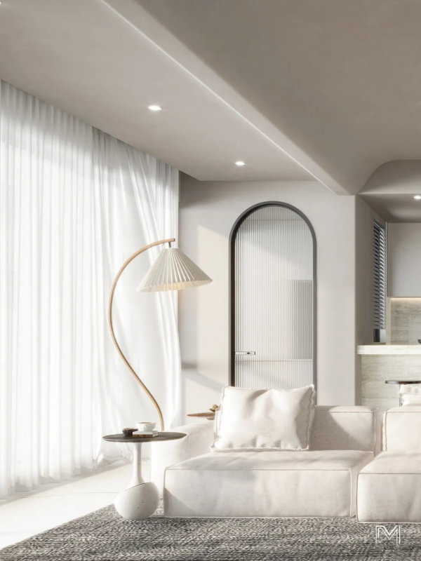 133㎡奶白色木質侘寂，溫柔治癒