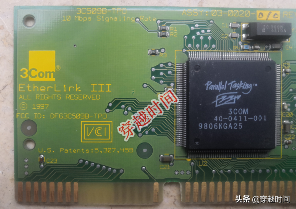 穿越時間·古董電腦配件3Com EtherLink III ISA網絡卡3C509B-TPO 穿越時間·古董電腦配件3Com EtherLink III ISA網絡卡3C509B-TPO