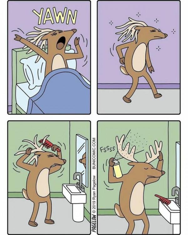 奇妙反轉的多格漫畫，讓人猜得到開頭，結尾出人意料