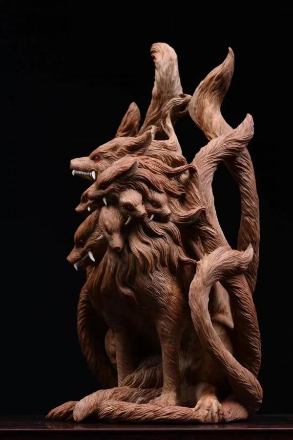 蠪蛭！山海經裡走出來的神獸！這麼別緻的木雕，您可見過？