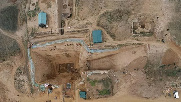 河南郭莊村發現楚國流沙墓，防盜措施很是高明，主人身份至今成謎