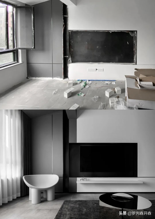 極簡灰色·80㎡清水房改造設計實景——行走的大衛 極簡灰色·80㎡清水房改造設計實景——行走的大衛