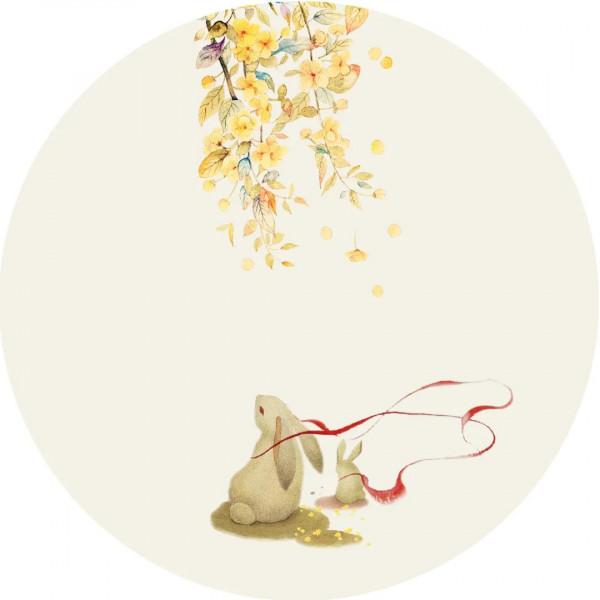 桂花滿枝 雙兔奔月 桂花滿枝 雙兔奔月