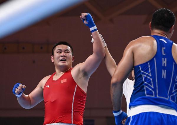 拳擊——男子91公斤以上級半決賽賽況