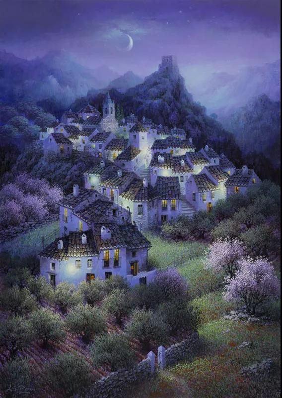 不是黑色的夜景，路易斯·羅梅羅的作品欣賞