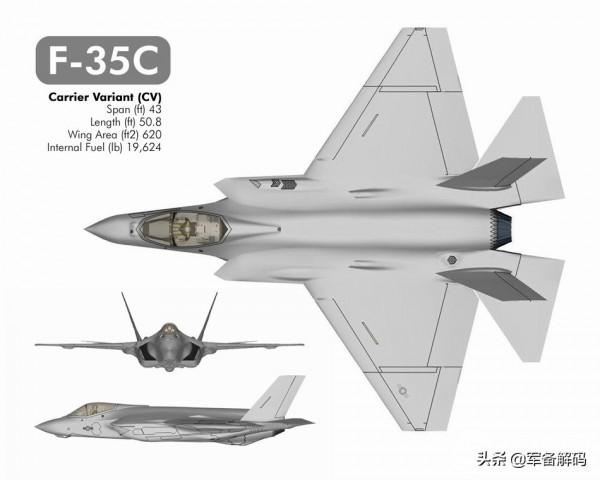 F-35C部署在即，資料推演中美艦載機，重型制空機成中國未來首選