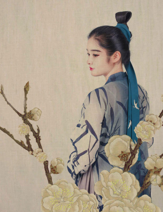 宋風造型：男性化高發髻