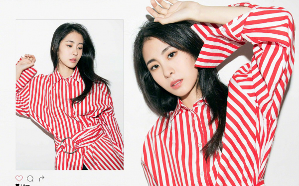 真看不出張碧晨已是孩子媽了，獅子頭髮型有個性，服裝很有嬸嬸感