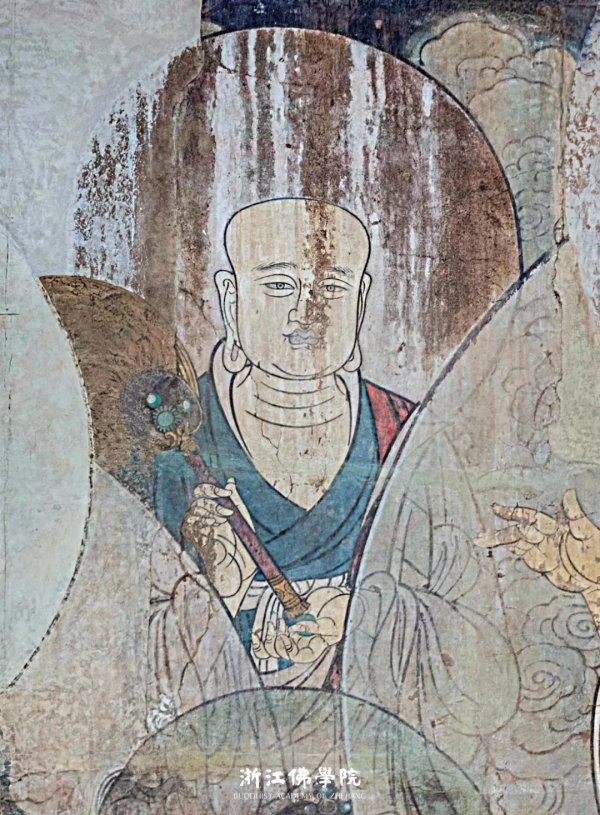 元代11.11米“彌勒說法圖”壁畫，1925年被切割成60多塊剝走，現館藏於加拿大