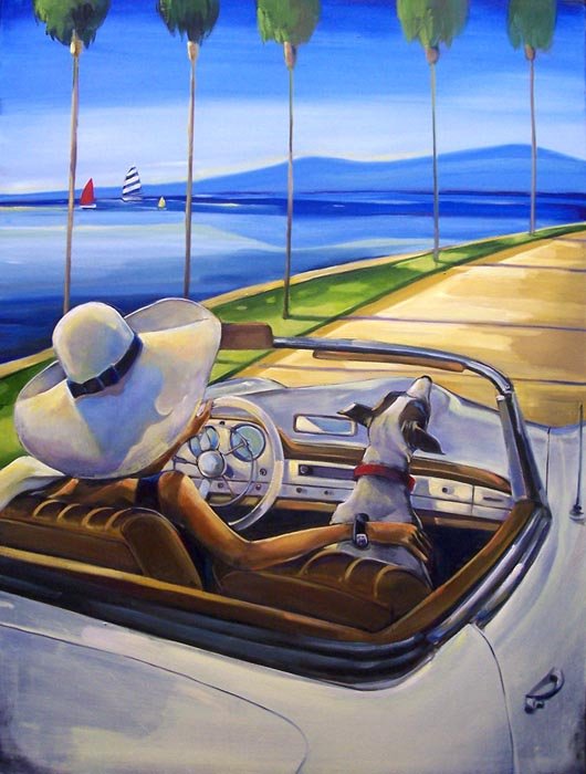 美國復古形象畫家 崔西·比德爾 作品欣賞 美國復古形象畫家 崔西·比德爾 作品欣賞