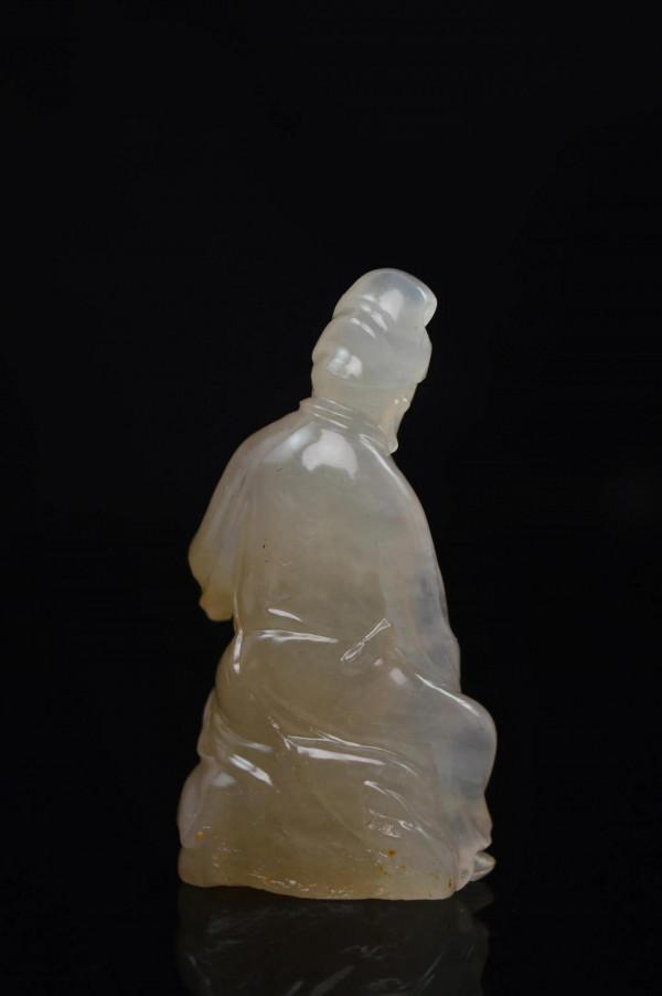 壽山石擺件 名貴品種 荔枝洞石 李白醉酒 收藏