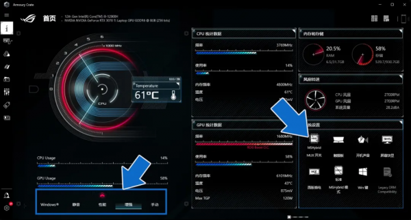 相比上代最高提升45&percnt;，效能&OpenCurlyDoubleQuote;垂直爬升&rdquo;！12代酷睿H款ROG幻16評測