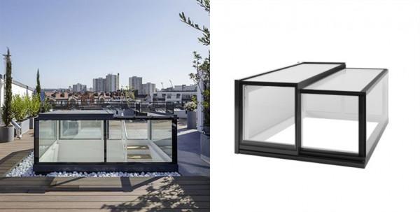 自建房樓頂是露臺,在樓梯口圍一圈玻璃房,常年開著像個小天井 自建房樓頂是露臺,在樓梯口圍一圈玻璃房,常年開著像個小天井