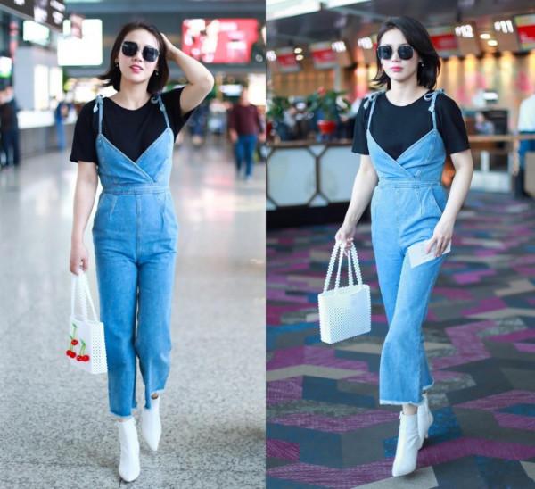 馬思純太猛了！竟敢穿2米長喇叭褲走紅毯，網友：真擔心會被絆倒