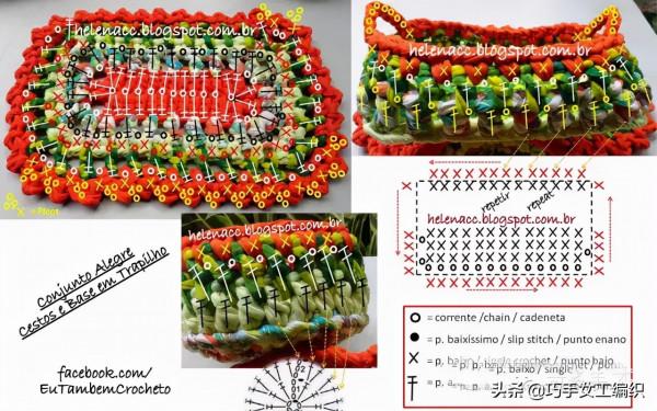 舊T恤以後不要扔,教你鉤成24種收納籃,美到眼花繚亂!(附針法圖解