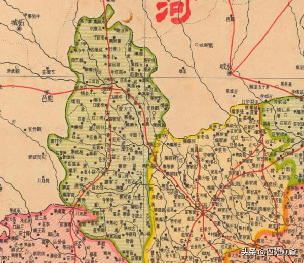 老地圖上的安徽省，1938年安徽省分縣明細地圖