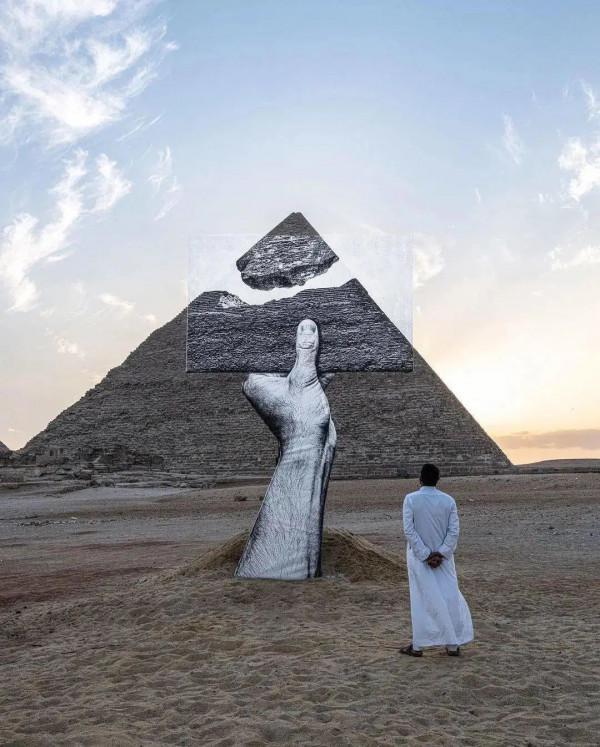 “永恆即現在”:Art d'égypte在4500歲的金字塔旁上演的藝術 “永恆即現在”:Art d'égypte在4500歲的金字塔旁上演的藝術