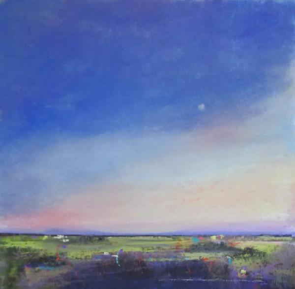 比利時女畫家伊芙&CenterDot;米勒粉彩畫中的天空之美，風景中最具情感