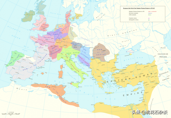 歐洲民族大遷徙，匈人驅動，滅亡羅馬，奠定現代族群分佈