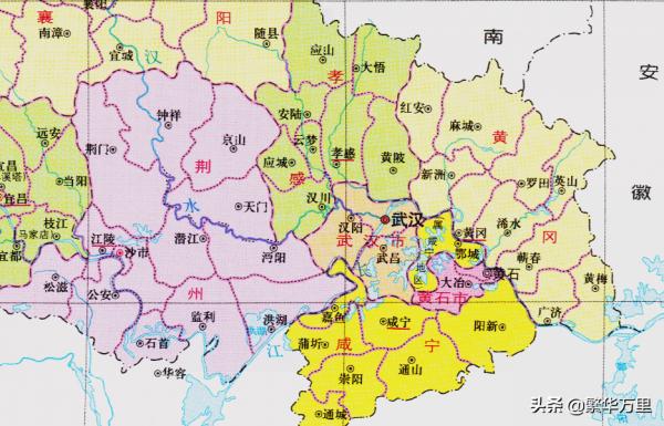 湖北省的區劃調整，12個地級市之一，孝感市為何有7個區縣？