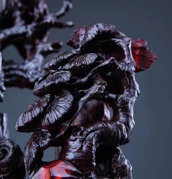 菊枝輕擺，玉蘭花開！普通木雕卻有春秋長生之意！漂亮