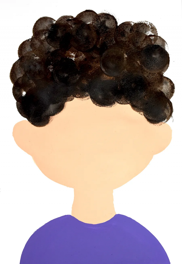 兒童畫教程｜線條塗鴉與趣味形式《一頭奇妙的捲髮》