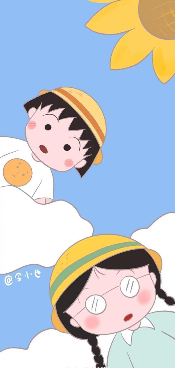 櫻桃小丸子屏鎖桌布套圖