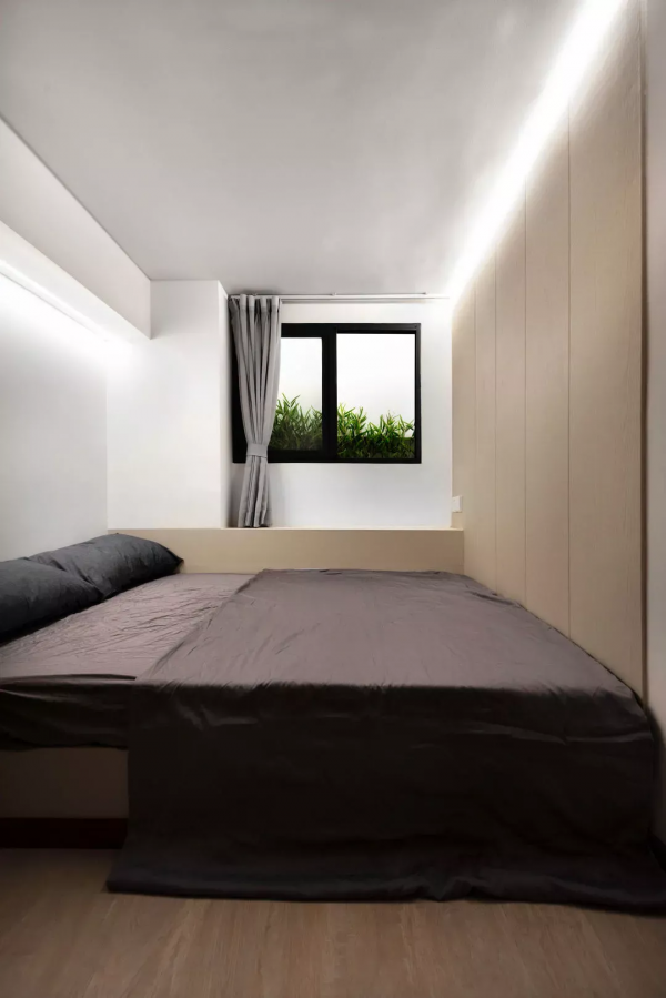 34㎡小家五臟俱全，擠出2室2廳2衛，還有學習休閒區