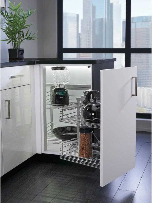 別等廚房裝好了才知道！利用好廚房轉角，也能騰出大片收納空間