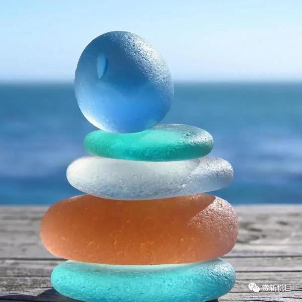 什麼是海玻璃？50幅玲瓏剔透•糖果色•海玻璃的由來