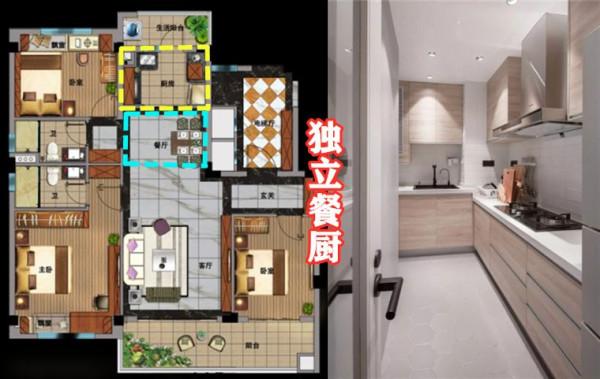 22㎡餐廚“不分家”不是矯情，若你也這樣做了，就體會到真的好用