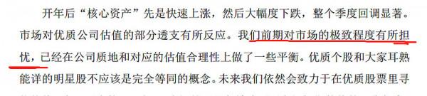 張坤和朱少醒在4季報都用了同一個詞
