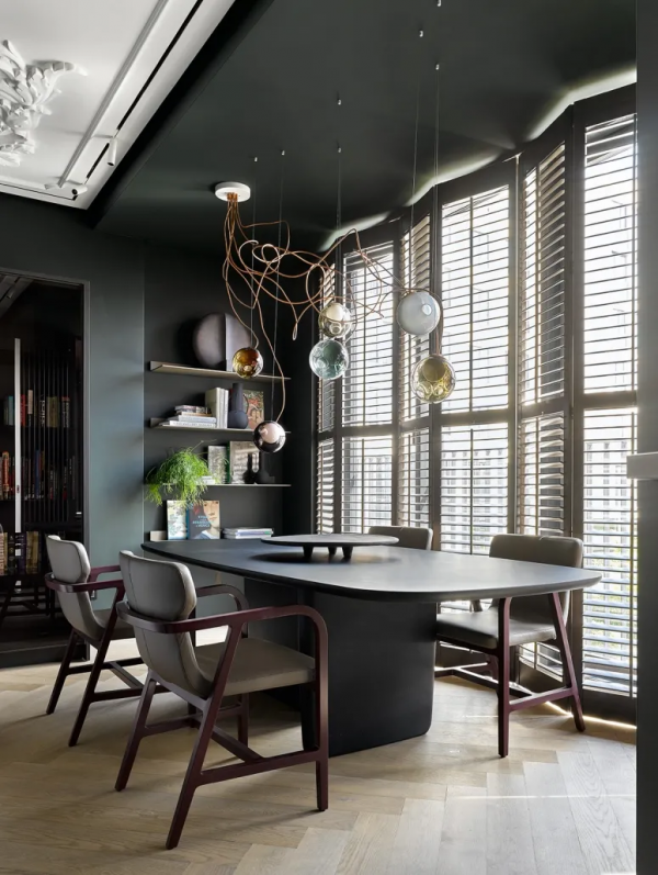 一居室小戶型，經典黑色系